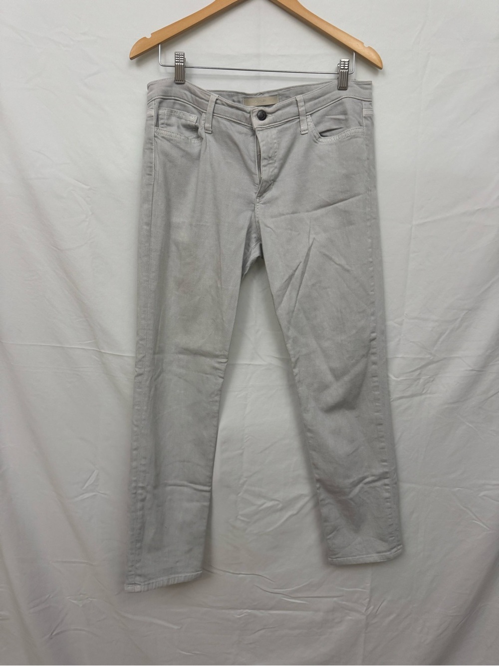 Joe’s Women’s Light Gray Straight-Leg Jeans